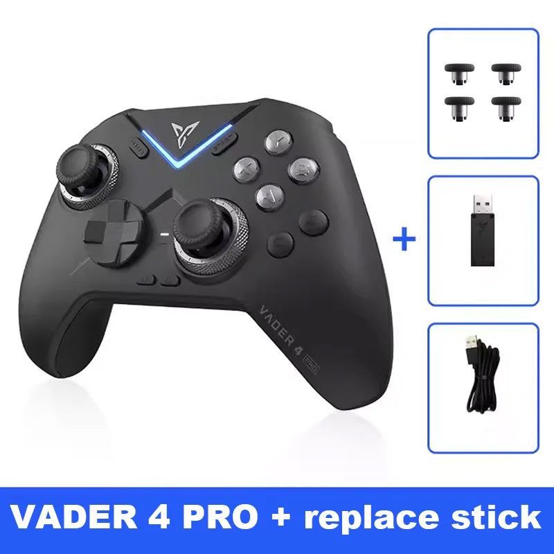 Flydigi Vader 4 Pro Controller Vibrate Trigger Switch 1000Hz Wireless Game Handle Support PC/Switch/Mobile/TV