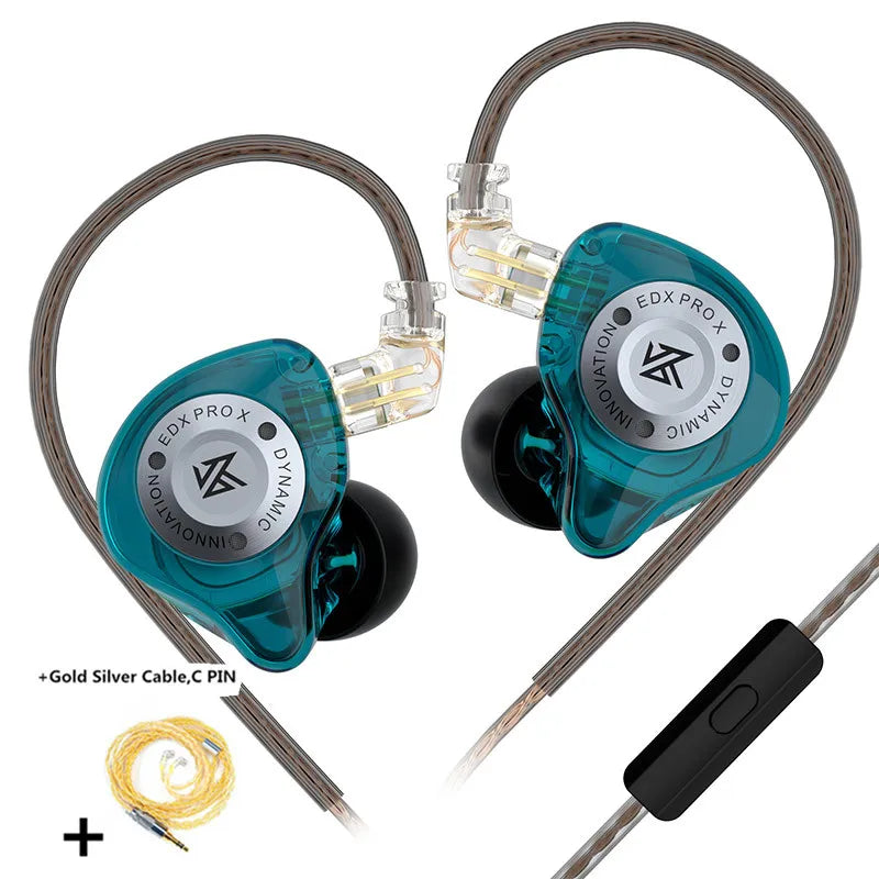 KZ EDX PRO X Dynamic Drive Earphone HIFI Bass Music Earbud Sport Noise Cancelling Headset KZ EDXPROX ZSTX ZSN PRO ZAS EDA ZVX
