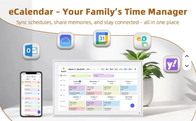 Digital calendar Touch screen smart  Support schedule numbers