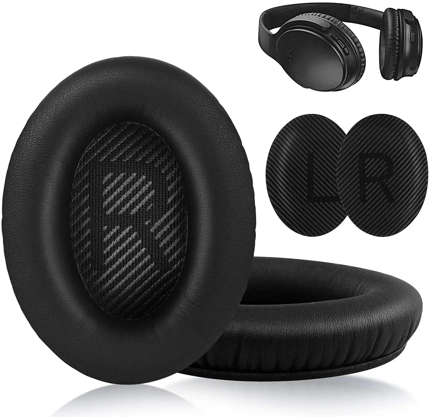 Replacement Ear Pads for BOSE QC35 QC45 for QuietComfort 35 45 & 35 II Headphones Memory Foam Ear Cushions High Quality