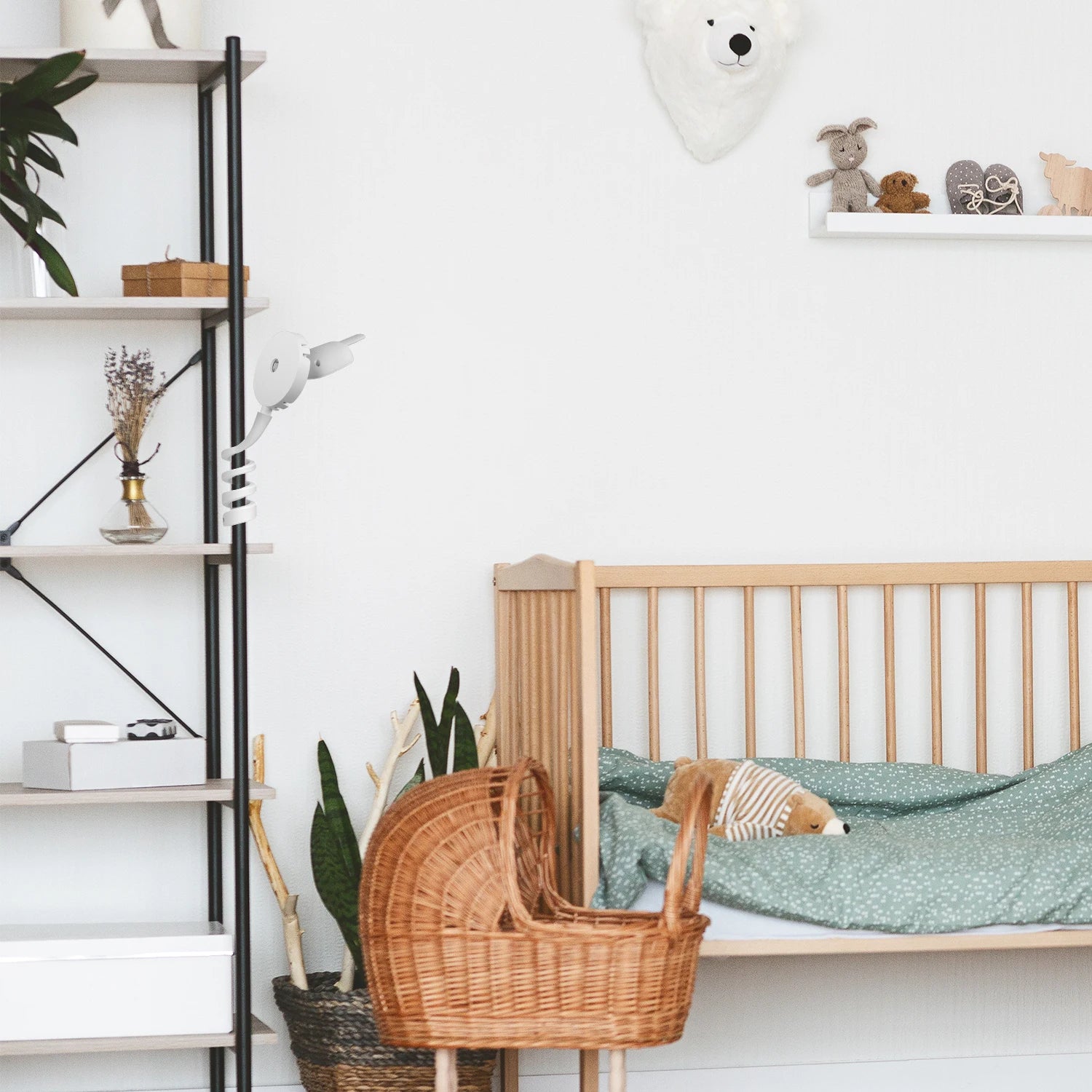 Flexible Twist Mount Bracket for Philips AVENT Baby Monitor Camera,Attaches to Crib Cot Shelves or Furniture