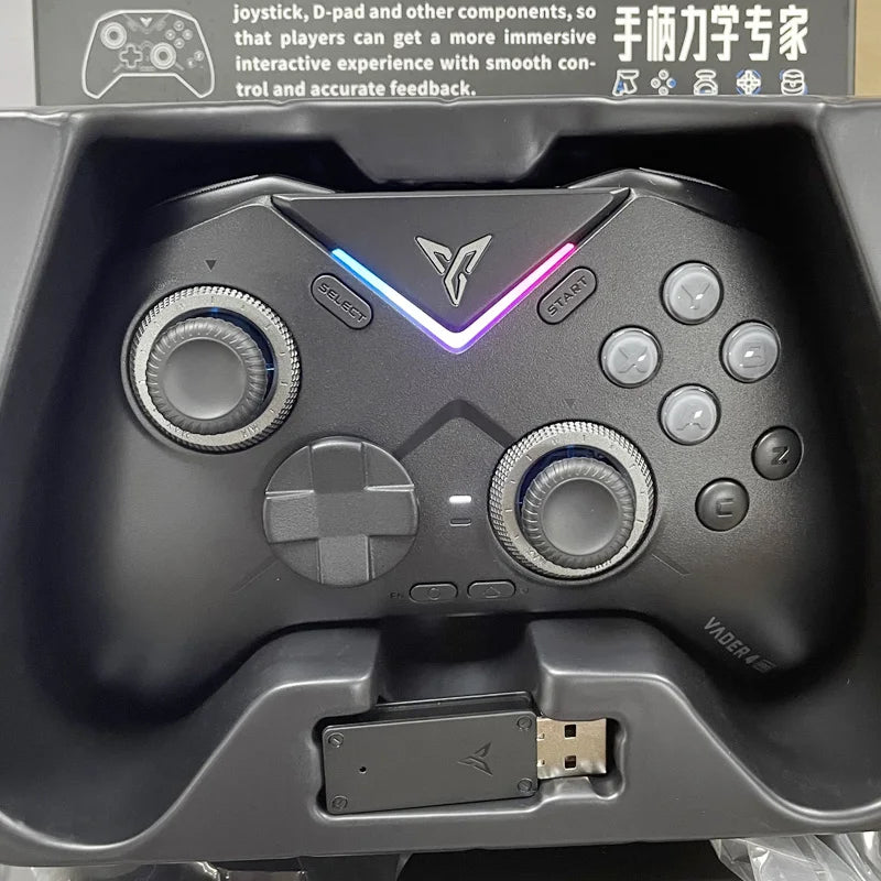 Flydigi Vader 4 Pro Controller Vibrate Trigger Switch 1000Hz Wireless Game Handle Support PC/Switch/Mobile/TV