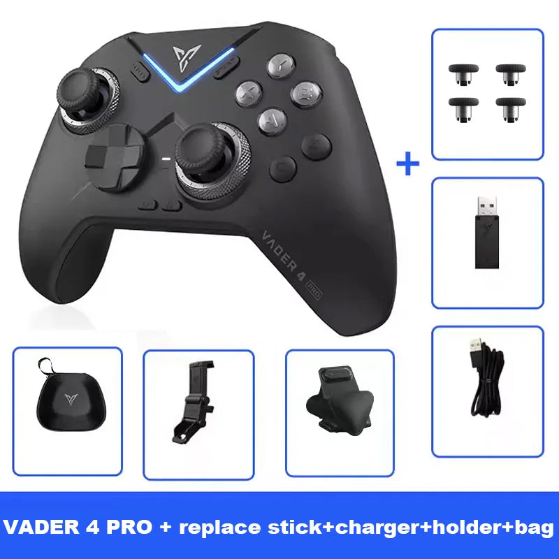 Flydigi Vader 4 Pro Controller Vibrate Trigger Switch 1000Hz Wireless Game Handle Support PC/Switch/Mobile/TV