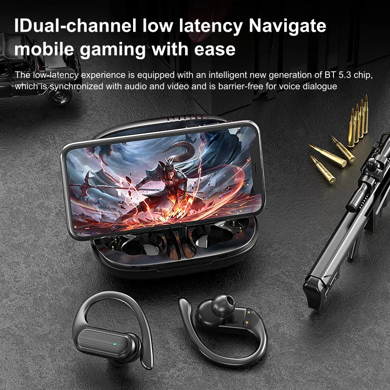 For Bosebye A520 Touch Control Bluetooth 5.3 HiFI Stereo Waterproof Earphone TWS Earphone Wireless Sports Earphone with Mic