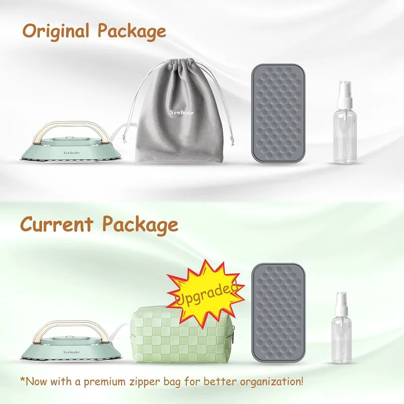 Mini Travel Iron for Clothes Dual Voltage Handle Electric Ironing Machine 30S Fast Heating Dry Wet Irons Garment Household Tools